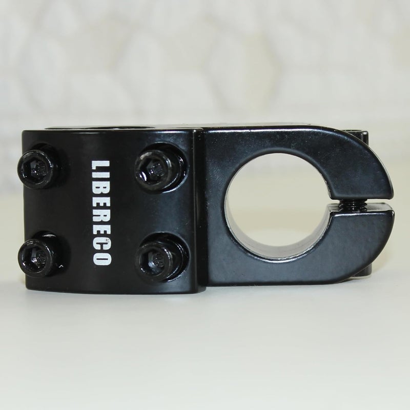 Libereco Aluminum Alloy BMX Stem: Fits 22.2mm Handlebar & 28.6mm Fork: Lightweight High-Strength Freestyle Stem Black - Image 4